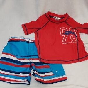 Tommy Bahama Boys Rashguard 2 Piece Swim Set